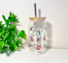 Load image into Gallery viewer, Glass Tumbler with Straw