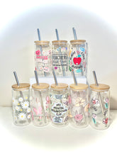 Load image into Gallery viewer, Glass Tumbler with Straw