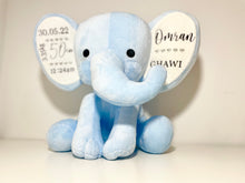 Load image into Gallery viewer, Baby Announcement Elephant Personalised