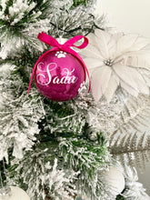 Load image into Gallery viewer, Personalised shatterproof bauble