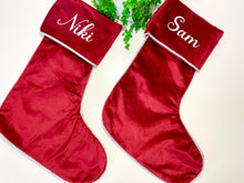 Load image into Gallery viewer, Luxury Christmas Stocking Personalised