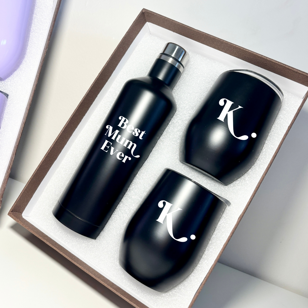 Personalised Wine and Tumbler Gift Pack