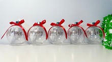Load image into Gallery viewer, Clear Baubles Personalised
