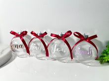 Load image into Gallery viewer, Clear Baubles Personalised
