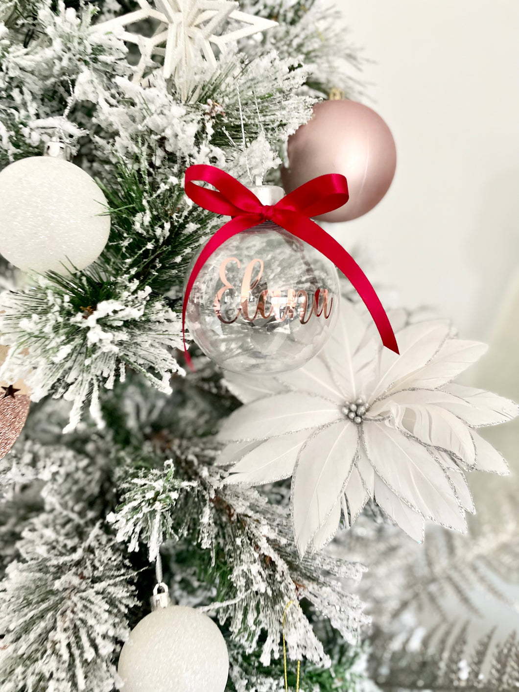 Clear Baubles Personalised