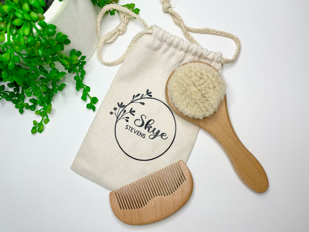Baby Brush and Comb Set Personalised