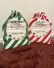 Load image into Gallery viewer, Christmas Striped Santa Sack Personalised
