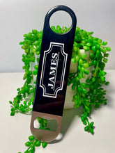 Load image into Gallery viewer, Bottle Opener Black Personalised
