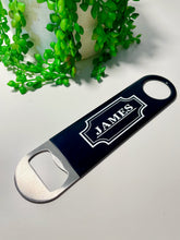 Load image into Gallery viewer, Bottle Opener Black Personalised
