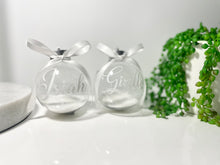Load image into Gallery viewer, Loose Glitter Personalised Christmas bauble
