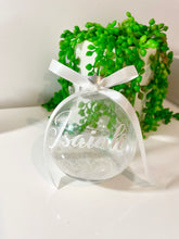 Load image into Gallery viewer, Loose Glitter Personalised Christmas bauble
