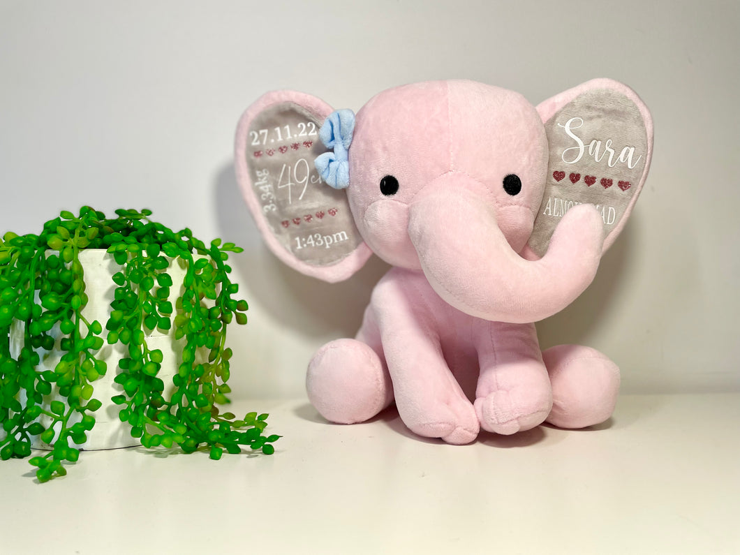 Baby Announcement Elephant Personalised